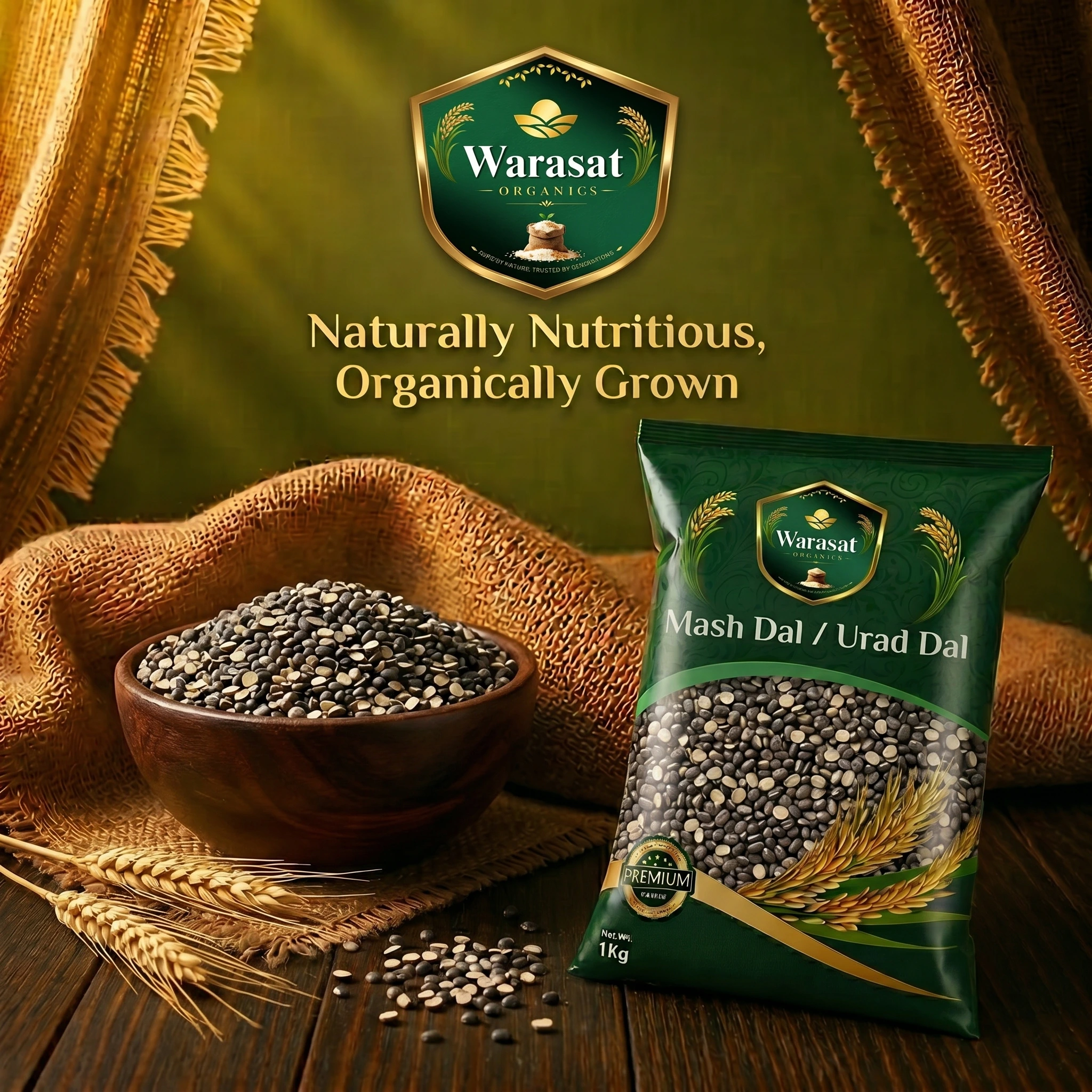 Mash / Urad Dal High Quality Black Lentils