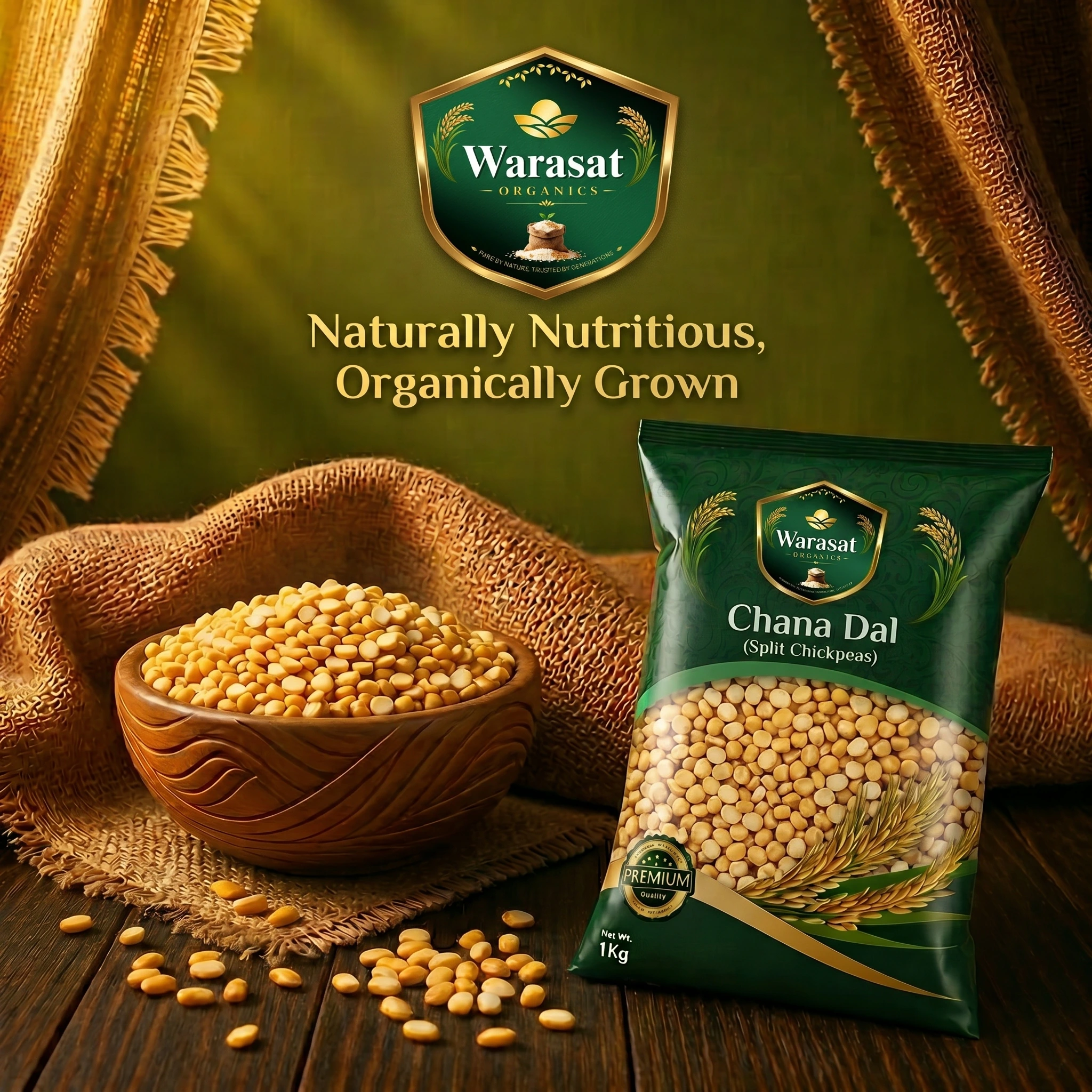Chana Dal Fresh Clean Split Chickpeas Premium Quality